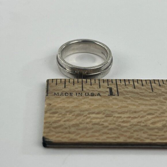 Tiffany & Co. Sterling Silver Band 7.5 - Picture 8 of 12